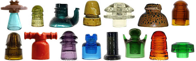 Picture of various styles of insulators